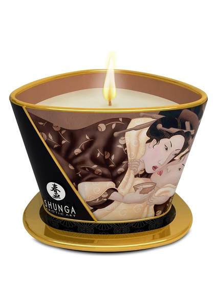 Масажна свічка з ароматом шоколаду Excitation Massage Candle 170 Ml Shunga