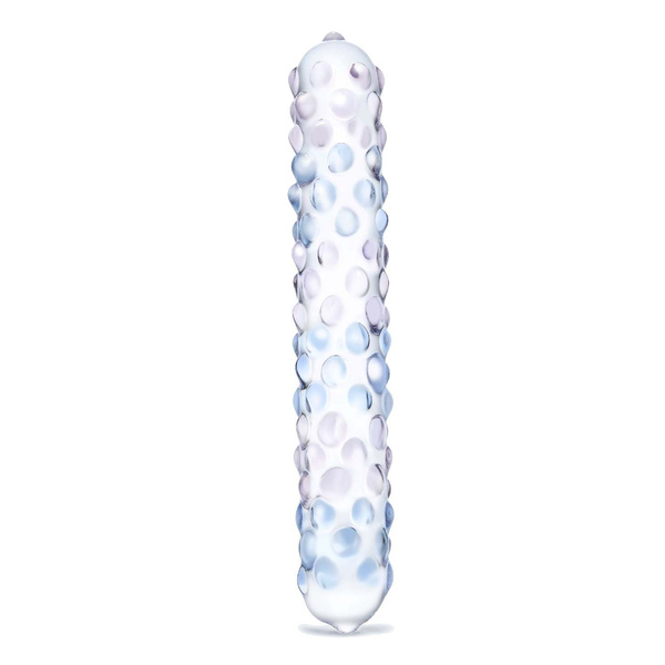 Glas Purple Rose Nubby Glass Dildo