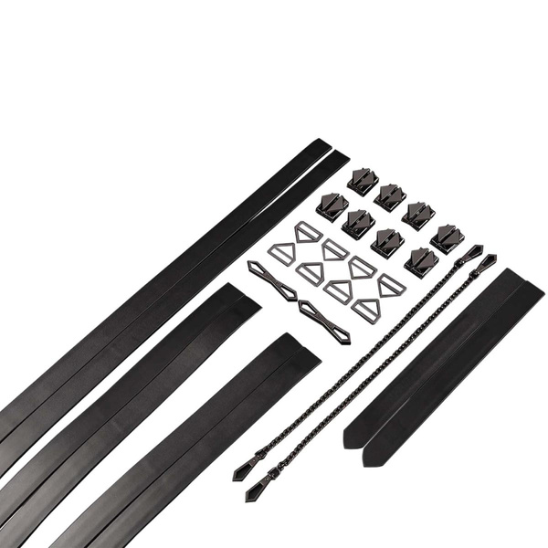 LOCKINK 8-Bondage-Straps Restraint Set Black