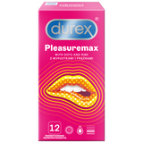 Prezerwatywy lateksowe z wypustkami i prążkami Durex Pleasuremax 12 szt.