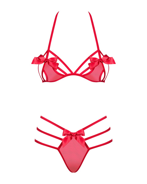 Червоний Комплект Білизни Giftella S/M Obsessive