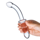 Glas Ribbed G-Spot Glass Dildo