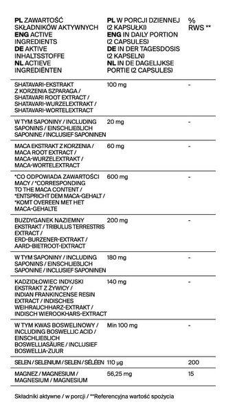 Підтримка для чоловіків 60 капсул Libido Male Qi-Nu