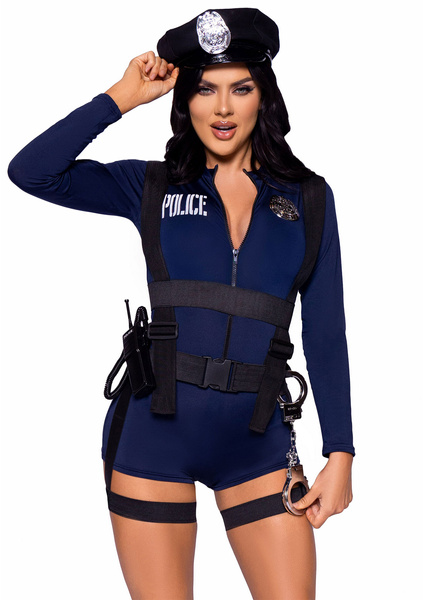 Костюм поліцейської Flirty Cop Romper L Leg Avenue
