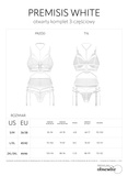 Komplet 3-Częściowy Premisis White S/M Premium Obsessive
