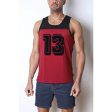 Bezrękawnik Starter Mesh Tank Top Red Wine L CellBlock 13