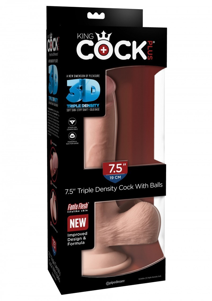 King Cock Plus 7,5' Triple Density Cock with Balls