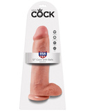 King Cock 12' Cock with Balls Flesh dildo z jądrami cieliste 30 cm