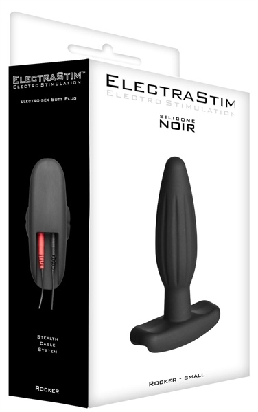 ElectraStim Silicone Noir Rocker Butt Plug Small