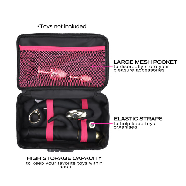 Torba do zabawek erotycznych z kłódką Discreet Box Dorcel