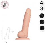 Дуже реалістичне ділдо з присоскою Soft Realistic Dildo S Vanilla Strap-on-me