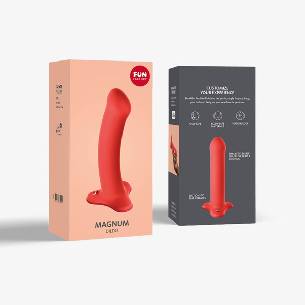 Dildo Magnum Flashy Coral Fun Factory