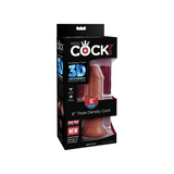 Dildo Plus 15cm King Cock Triple Density Cock Brown