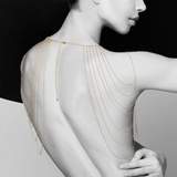 Łańcuszki erotyczne na ramiona Bijoux Indiscrets Magnifique Metallic Chain Shoulders Gold