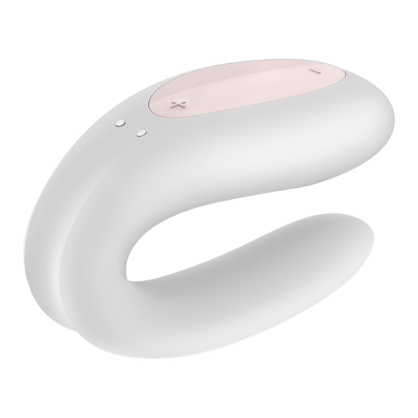Wibrator dla par z aplikacją Satisfyer Double Joy White