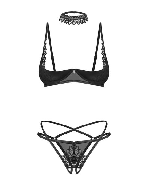 Donarella 3-piece open set XS/S Obsessive