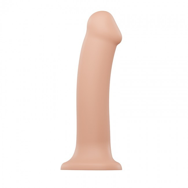 Wyjątkowo miękkie dildo Strap-on-me Silicone Bendable Dildo Double Density XL Vanilla