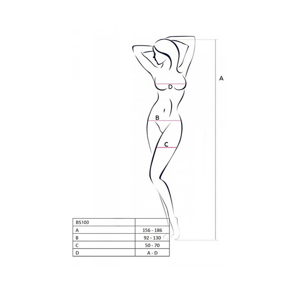Bodystocking BS100 Black Passion