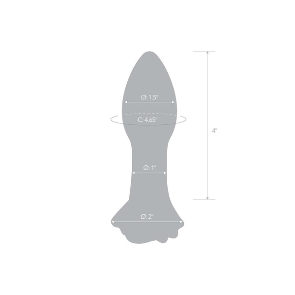 Glas Rosebud Glass Butt Plug