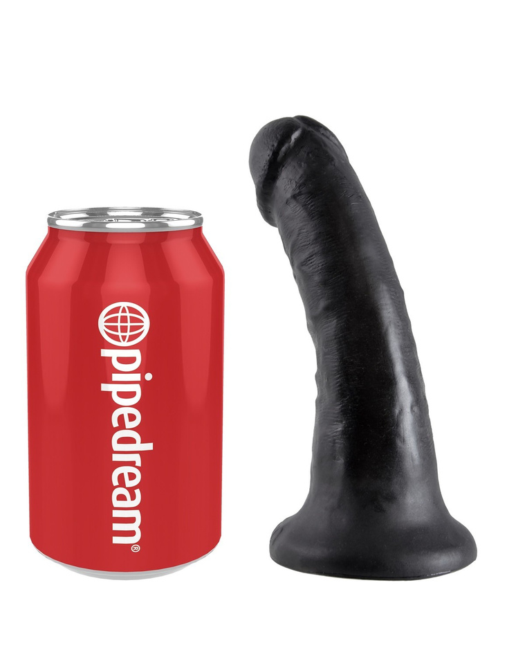 King Cock 6' Cock Black dildo czarne 15cm