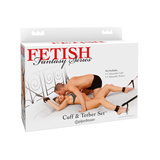 Cuff & Tether Set - Black Fetish Fantasy Series 