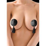 Nasutniki Z Kryształkami I Frędzelkami Nipple Tassels Round Black Ouch!