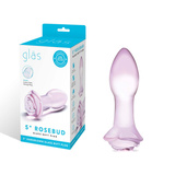 Glas Rosebud Glass Butt Plug