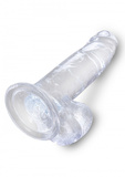 7 Inch Cock With Balls Transparant King Cock