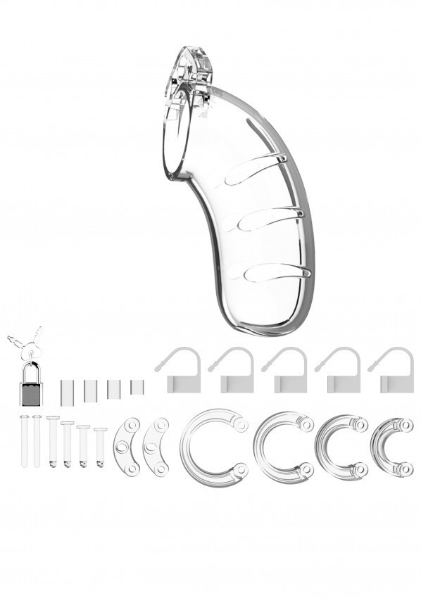 Man Cage Chastity Model 03 Transparent pas cnoty przeźroczysty