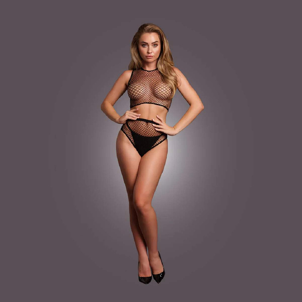 Komplet 2 Pc Crop Top Black OS Le Desir
