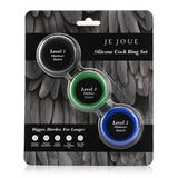 Je Joue Silicone Cock Ring Trio - All 3 Stretch Levels