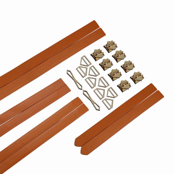 LOCKINK 8-Bondage-Straps Restraint Set Brown