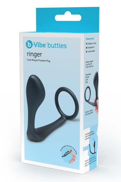 Анальний пробка з кільцем Ringer Cock Ring & Plug b-Vibe