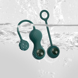 Kulki do ćwiczeń mięśni Kegla Magic Motion Crystal Duo Green