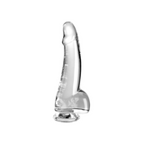 Dildo 19cm King Cock Clear with Balls