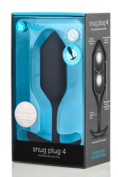 Анальний пробка Snug Plug 4 Black b-Vibe