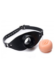 Knebel Cipka Pussy Face Oral Sex Mouth Gag - Black Master Series