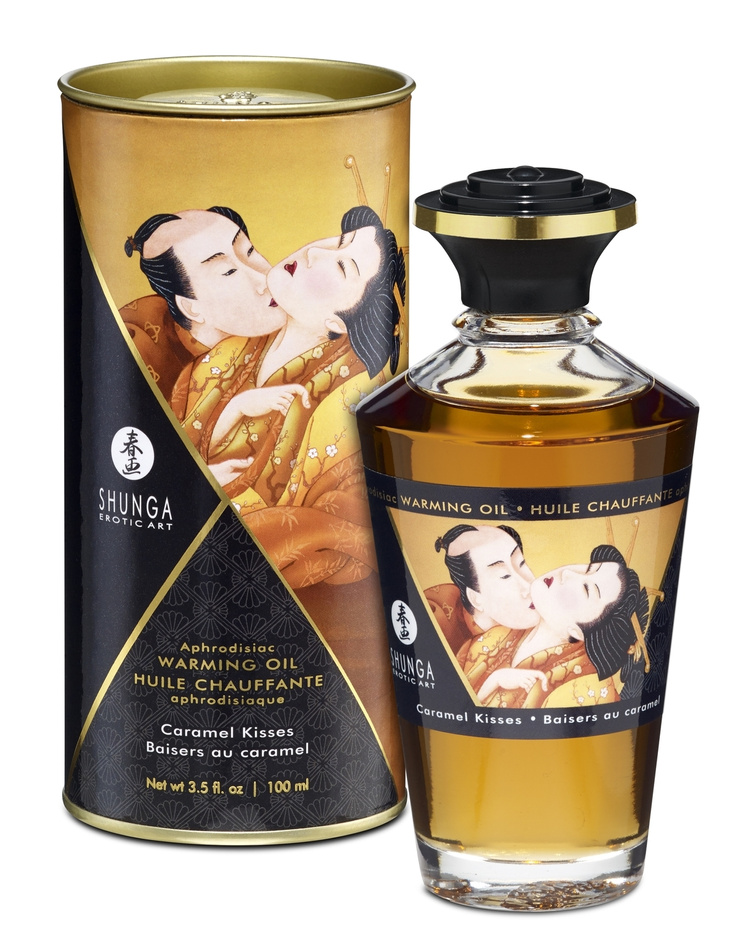 Shunga Aphrodisiac Warming Oil Caramel Kisses 100ml