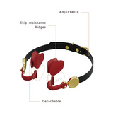 Upko Invisible Mouth Gag Black Straps