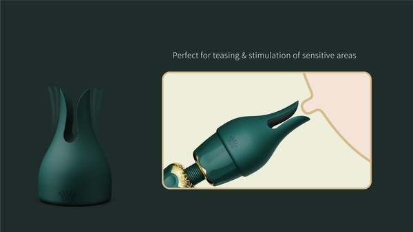 Kyro Turquoise Green Wand Vibrator Zalo