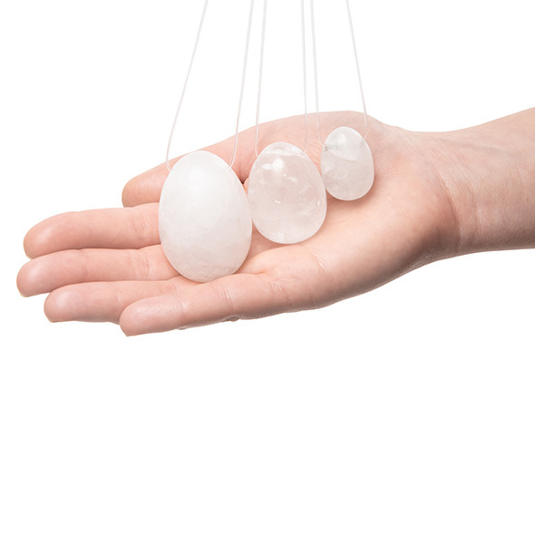 Yoni Egg Set Clear Quartz (L-M-S) La Gemmes