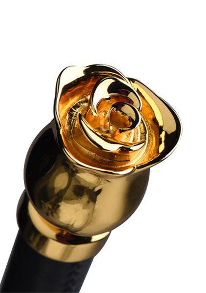 Гладка шкіряна плітка з головкою у формі троянди Zalo & Upko Leather Soft Whip UPKO