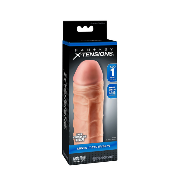 Nakładka na penisa Fantasy X-tensions Mega 1" Extension Light