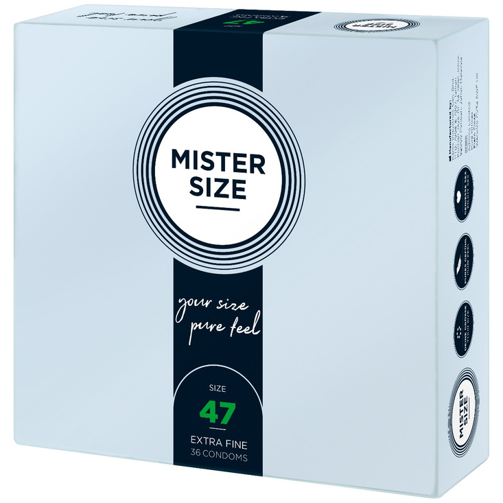 Mister.Size 47 mm Condoms 36 Pieces