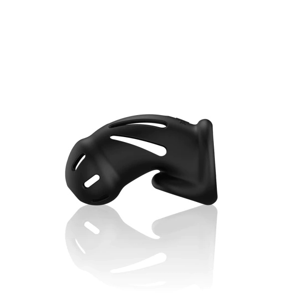 ManCage Model 27 Ultra Soft Silicone Chastity Cage Black