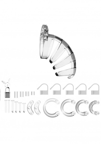 Chastity Model 02 Transparent Pas Cnoty Przeźroczysty Man Cage