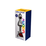 Анальний пробка Lollypop Double Ball Metal Plug L Red Wooomy