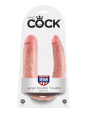 Podwójne Dilda Cieliste 44Cm U-Shaped Large Double Trouble King Cock