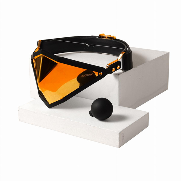 Кляп Golden Punker Muzzle Gag Set Gold LOCKINK