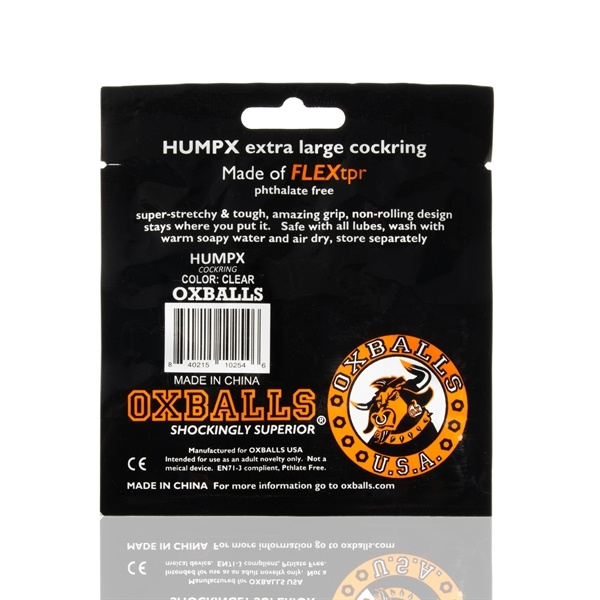 Humpx Cockring Clear Oxballs Erection Ring